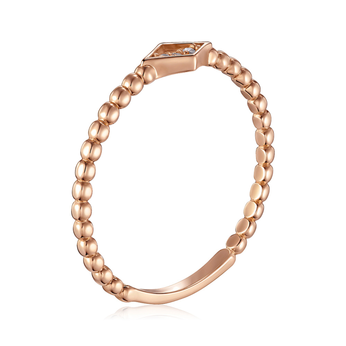 Золотое кольцо с фианитами. Артикул P-R01126-R/01/1