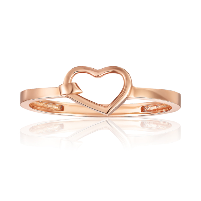 Золота каблучка Серце P-R01011-R/01