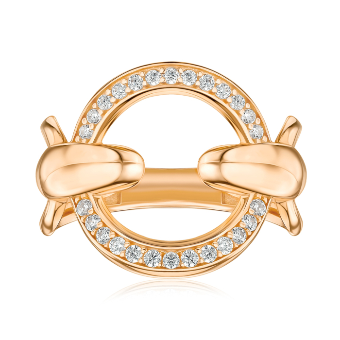 Золота каблучка з фіанітами P-R2112-R/01/1