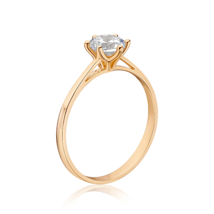 Золота каблучка з фіанітом P-RXX0011-05-R/01/1