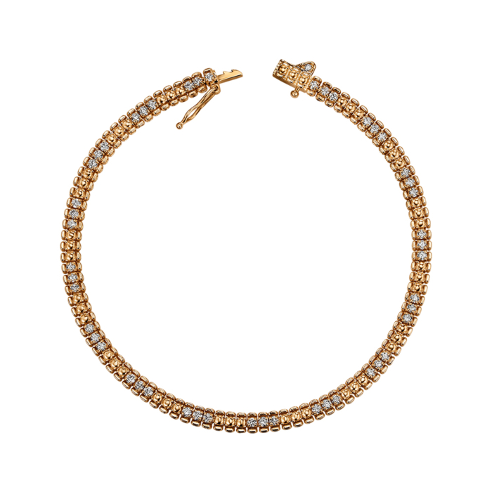 Золотий браслет з діамантами P-SY01889-K/01/9223