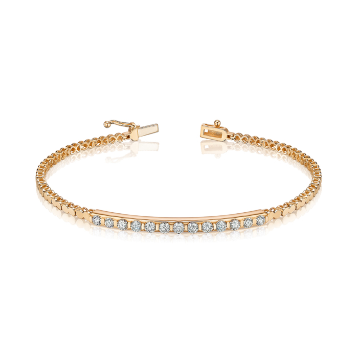 Золотий браслет з діамантами P-SY01904-K/01/8556