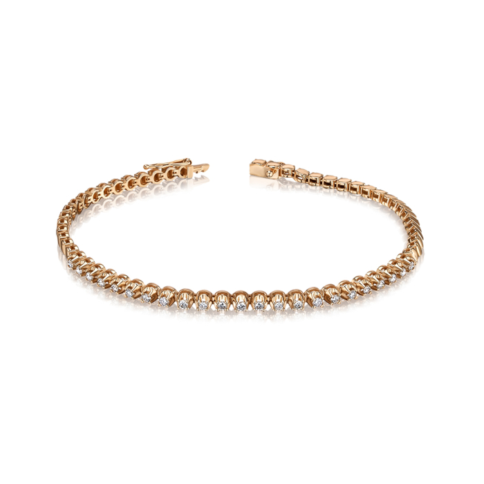 Золотий браслет з діамантами P-SY02007-K/01/11988