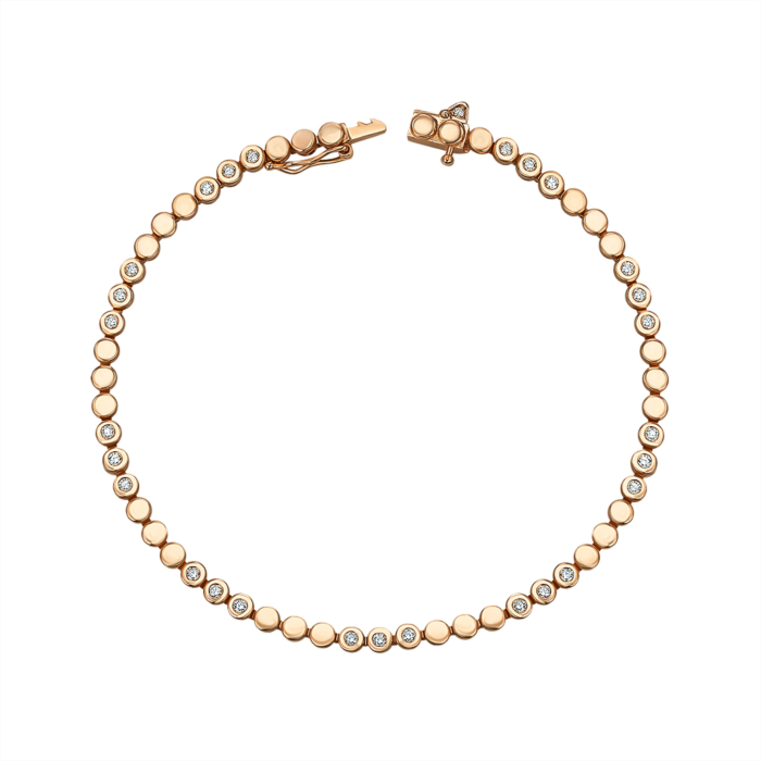 Золотий браслет з діамантами P-SY02008-K/01/9223