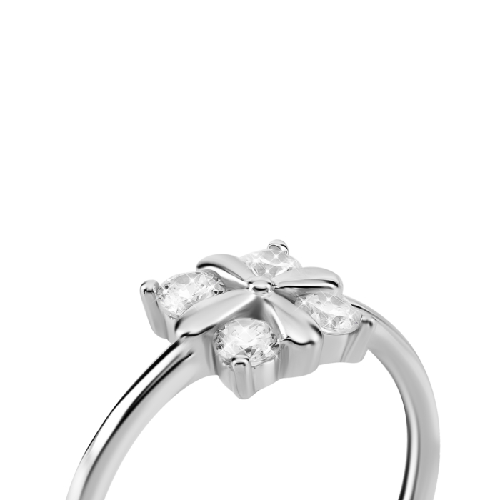 Серебряное кольцо с фианитами. Артикул UG5PA00252