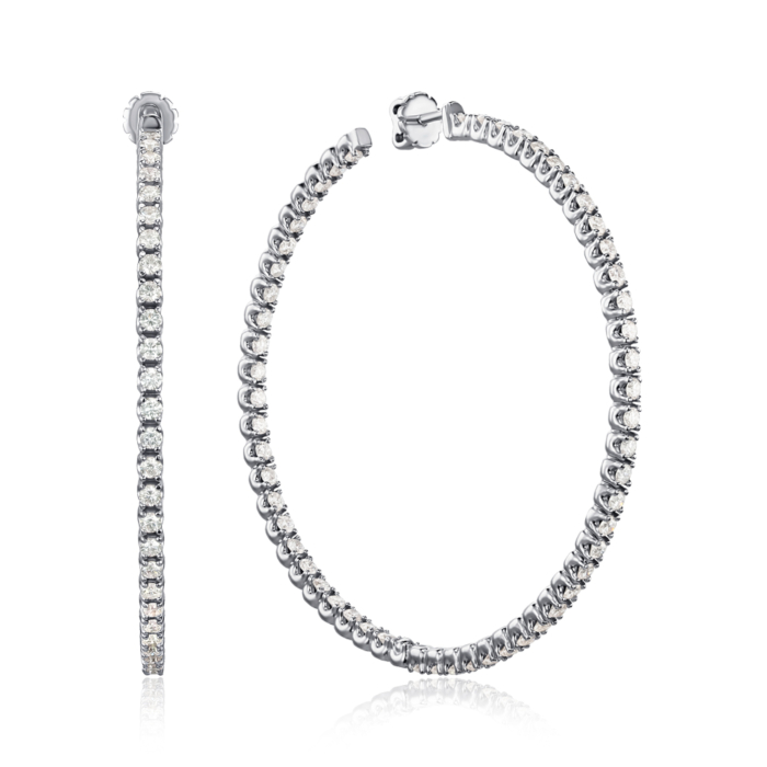 Золоті сережки-пусети з екодіамантами 53704-2.0-L/02/1/11914