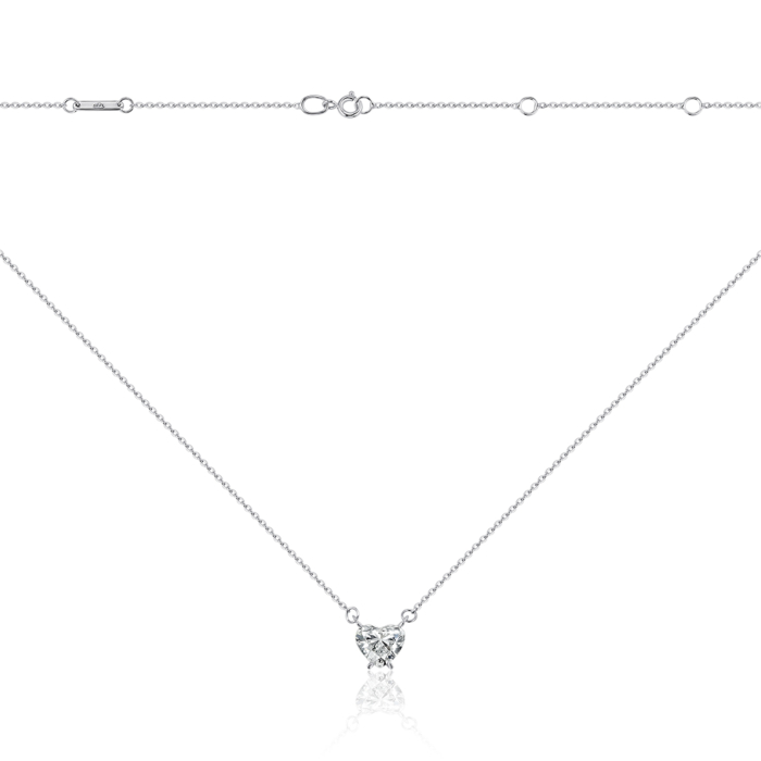 Золотое колье с экобриллиантом. Артикул 56916/66024-3-L/02/1/11953