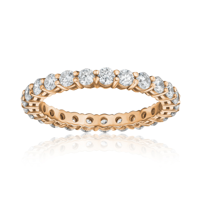 Каблучка з червоного золота з екодіамантами 53656-L/01/0/11900