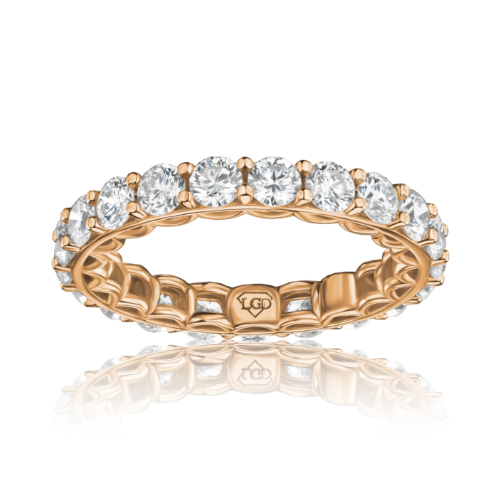 Кольцо из красного золота с экобриллиантами 53432-L/01/0/11901