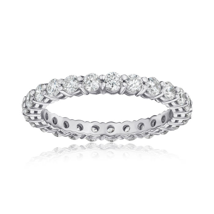 Золотое кольцо с экобриллиантами. Артикул 53656-L/02/1/11900