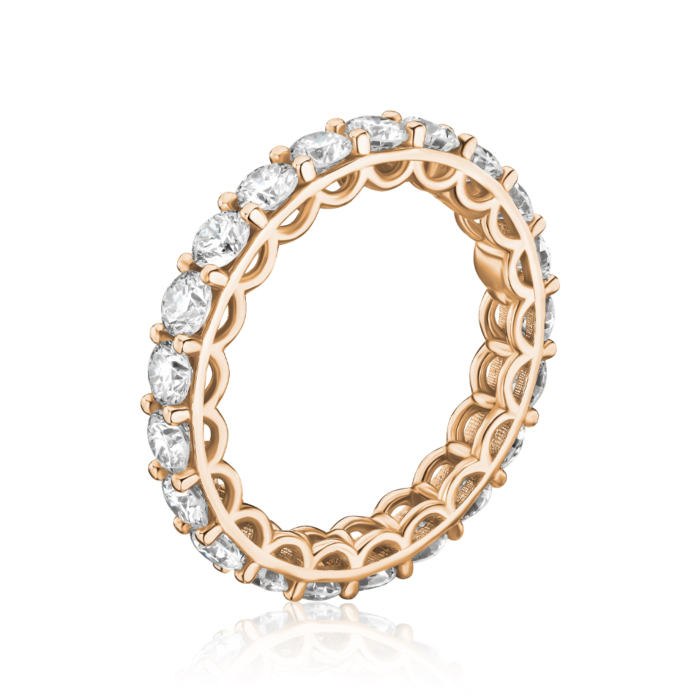 Кольцо из красного золота с экобриллиантами 53432-L/01/0/11901