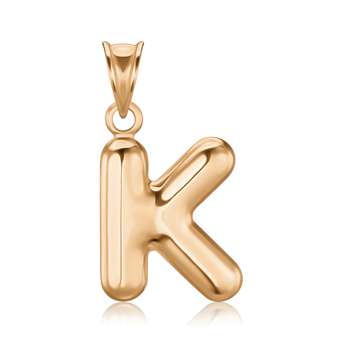 Золота підвіска-літера K без вставки P-331-P/01