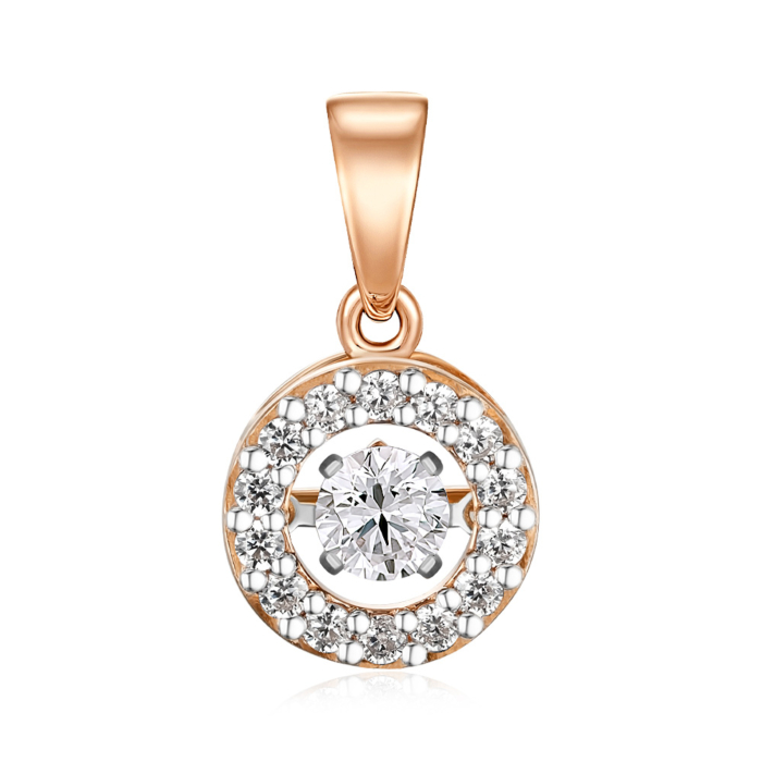 Золотая подвеска с фианитами Tesori 32026/01/1/4341