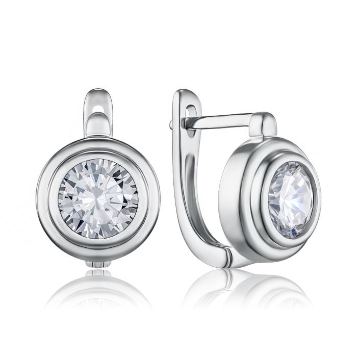 Серебряные серьги. Артикул PB05338-E/12/1