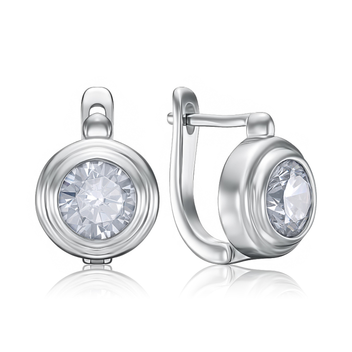 Срібні сережки. Артикул PB05425-E/12/1