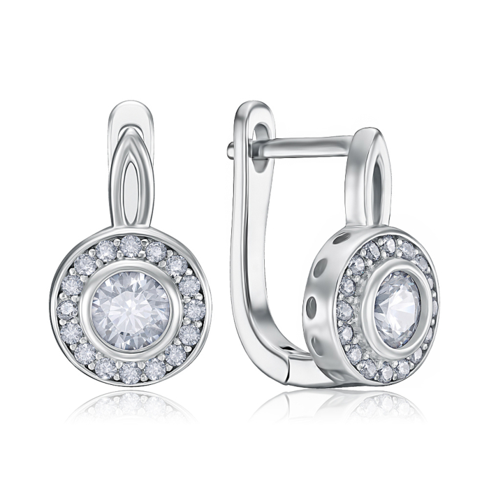 Серебряные серьги. Артикул PB05488-E/12/1