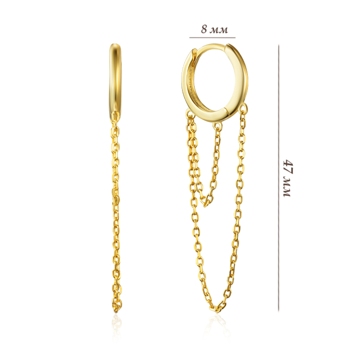 Серебряные серьги. Артикул PDE02728-E/20