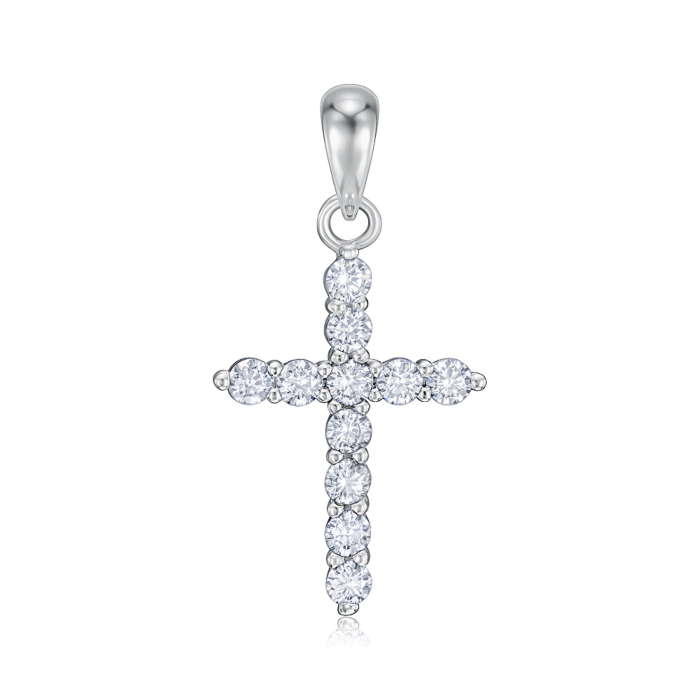 Серебряный крестик. Артикул PE00955-P/12/1