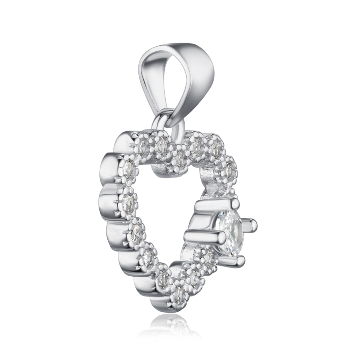 Срібна підвіска з фіанітами. Артикул PE36529-P/12/1