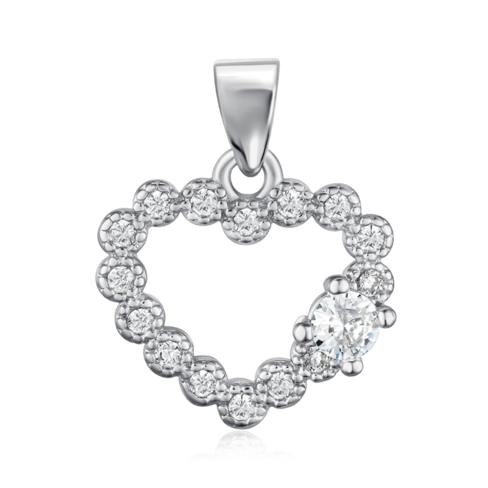 Срібна підвіска з фіанітами. Артикул PE36529-P/12/1