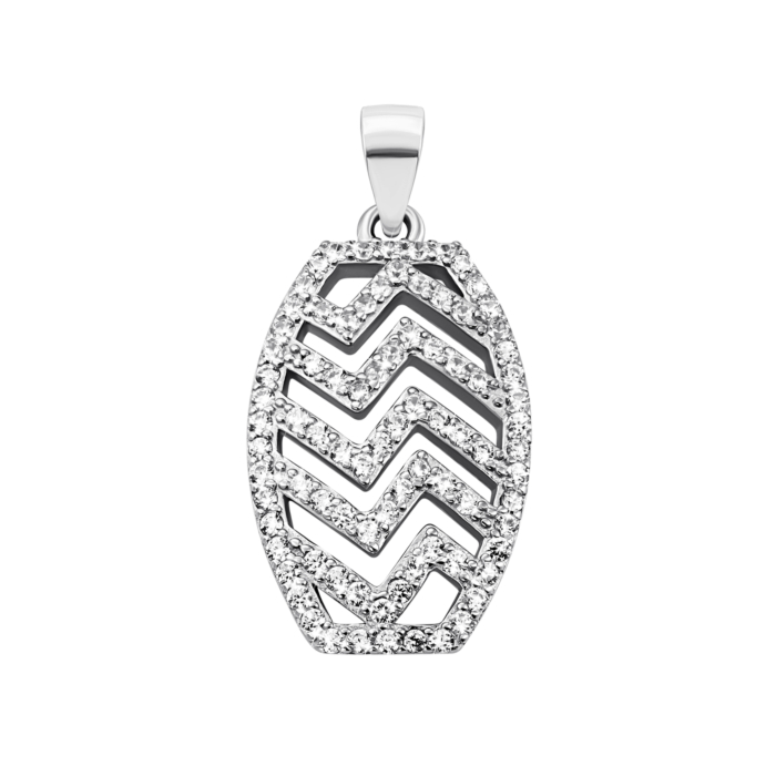 Серебряная подвеска с фианитами. Артикул UG5PE38565