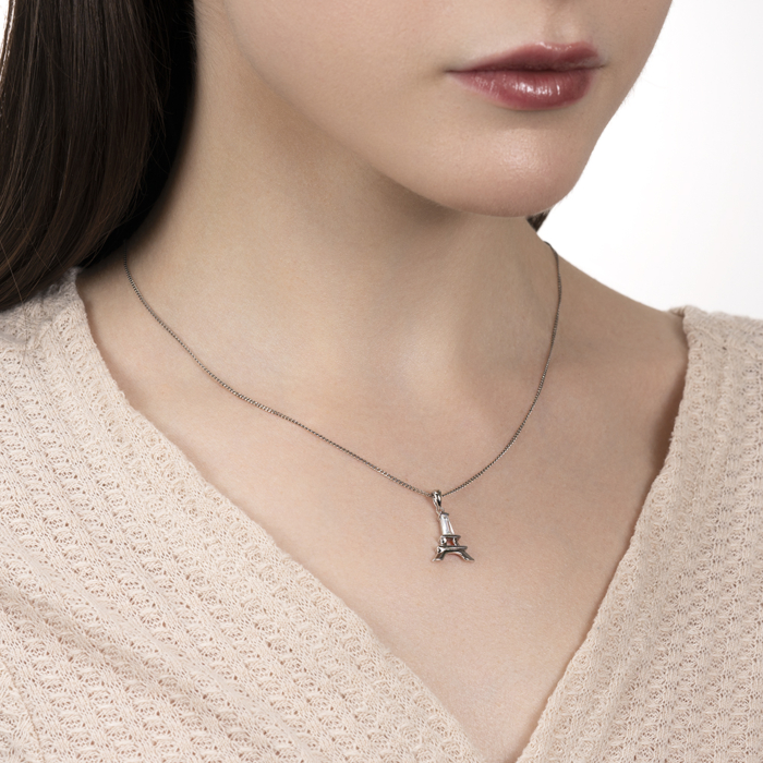 Срібна підвіска з фіанітом. Артикул PE41018-P/12/1