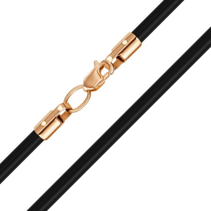 Шнурок ювелирный из красного золота Ш 005