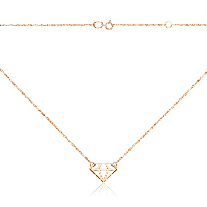 Золоте кольє без вставки G-670-K/01