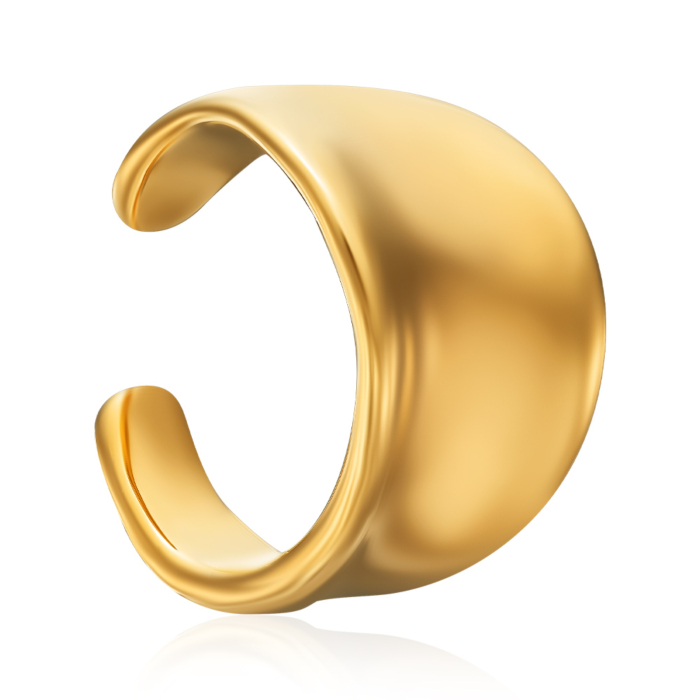 Серебряная серьга-каффа. Артикул PLJ-TE-932-GOLD-E/20