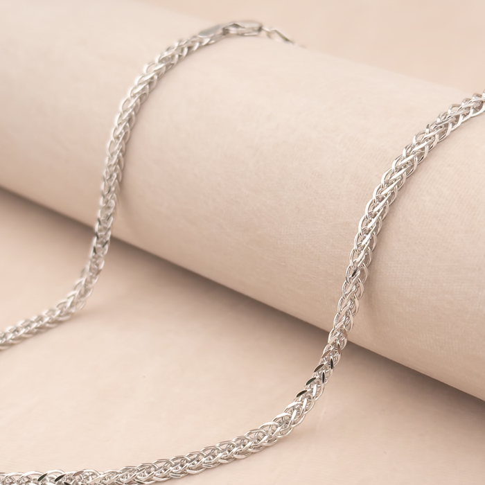 Серебряная цепочка SPG SQR D/C 060 Rod-L/12