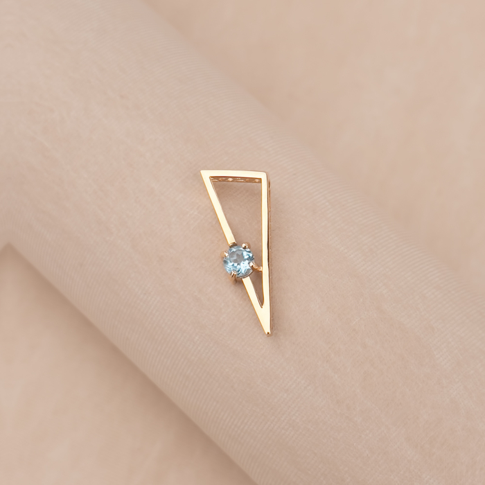 Золота підвіска з топазом 550135/01/0/5094