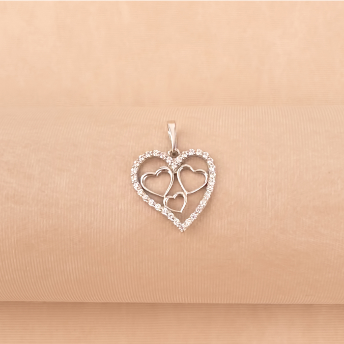 Серебряная подвеска с фианитами P-1147-P/12/1