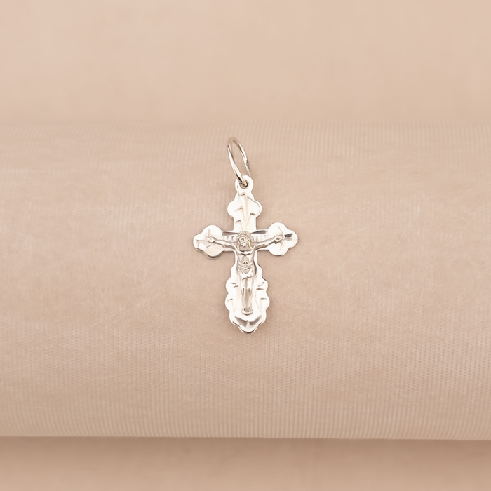 Срібний хрестик 311138-Р