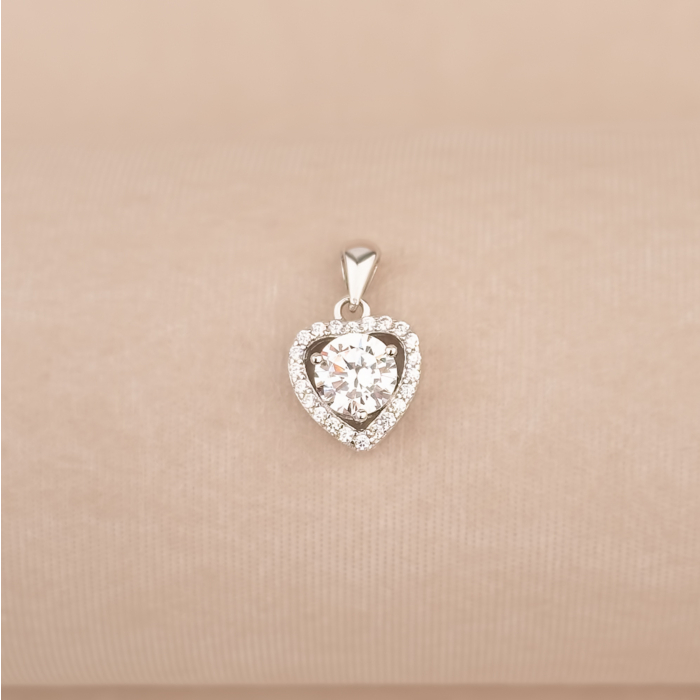 Срібна підвіска з фіанітами SZDP01786-P/12/1