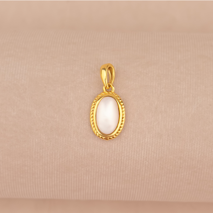 Срібна позолочена підвіска з перламутром HJP-868-GOLD-P/20/4697