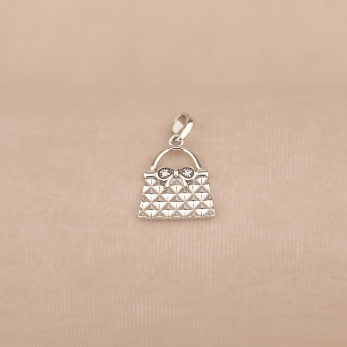 Срібна підвіска з фіанітами 35841/12/1/1