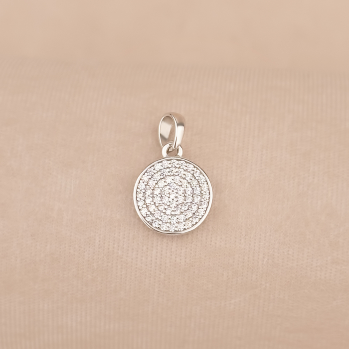 Срібна підвіска з фіанітами 35854/12/1/1