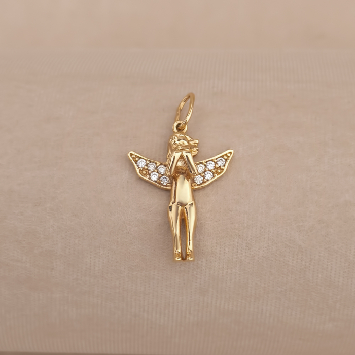 Золотая подвеска с фианитами G-480-P/01/1