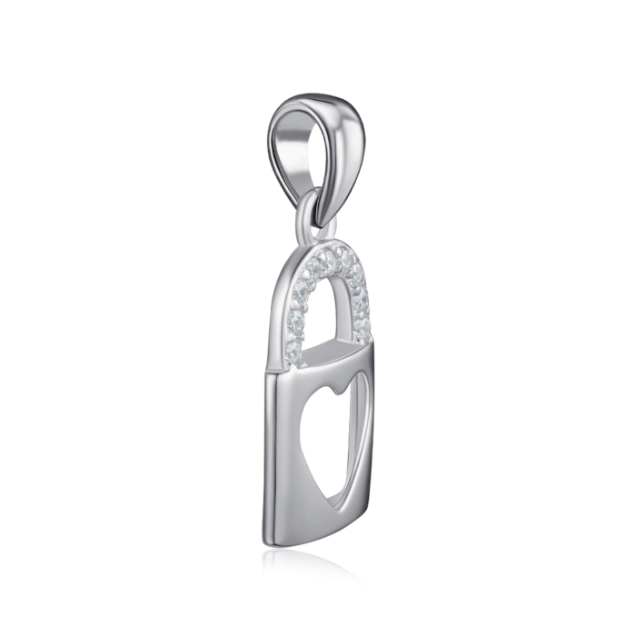 Срібна підвіска з фіанітами. Артикул PS00134-P/12/1