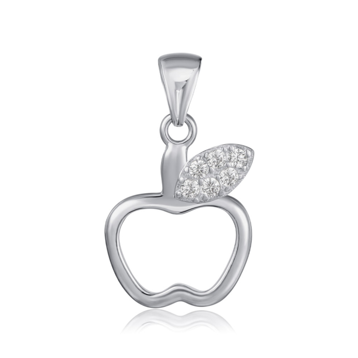 Срібна підвіска з фіанітами. Артикул PS00153-P/12/1