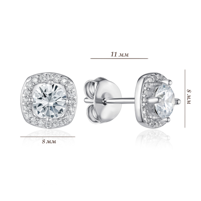 Серебряные серьги. Артикул PS00318-E/12/1