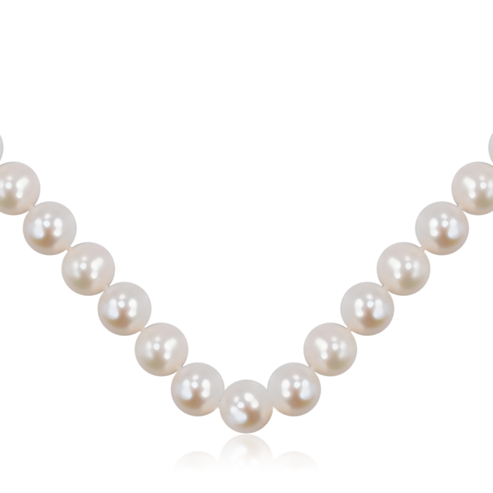 Намисто зі срібла з перлами. Артикул PS0609б