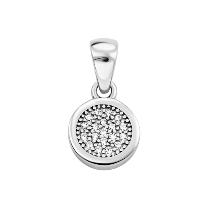 Срібна підвіска з фіанітами. Артикул UG5PSS 0148P П.Rh