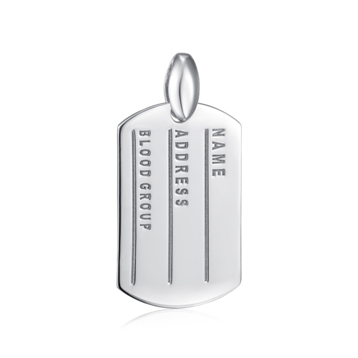 Срібна чоловіча підвіска без вставки. Артикул PTGXX000007-P/12