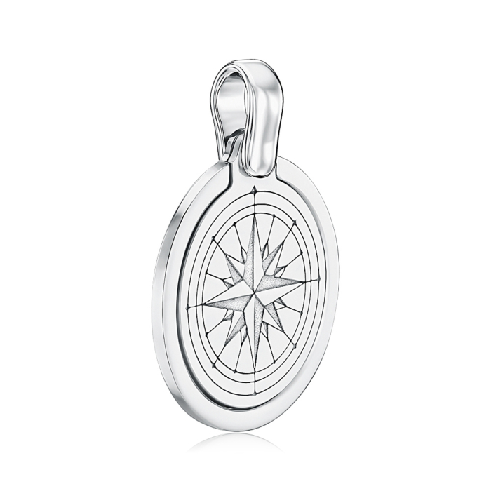 Срібна підвіска без вставки. Артикул PTGXX000104-1-P/12