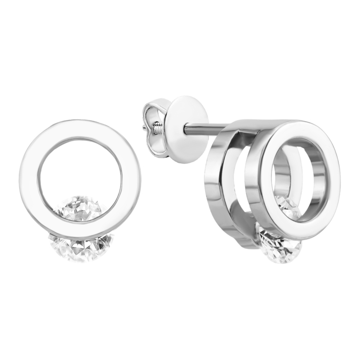 Золоті пусети з фіанітами Royal Zirconia. Артикул UG5С4017/1G Royal