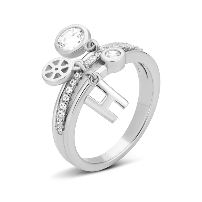 Серебряное кольцо с фианитами. Артикул UG5R27770