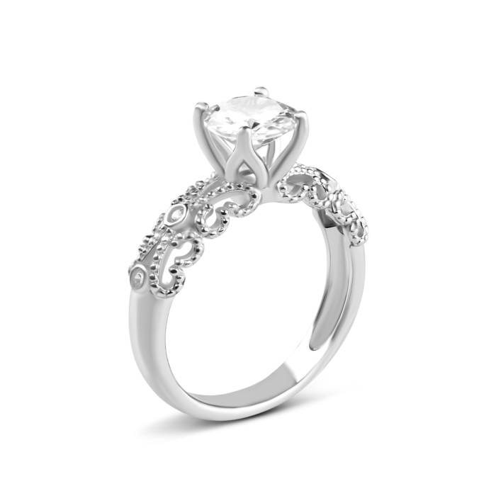 Серебряное кольцо с фианитами. Артикул UG5R36534