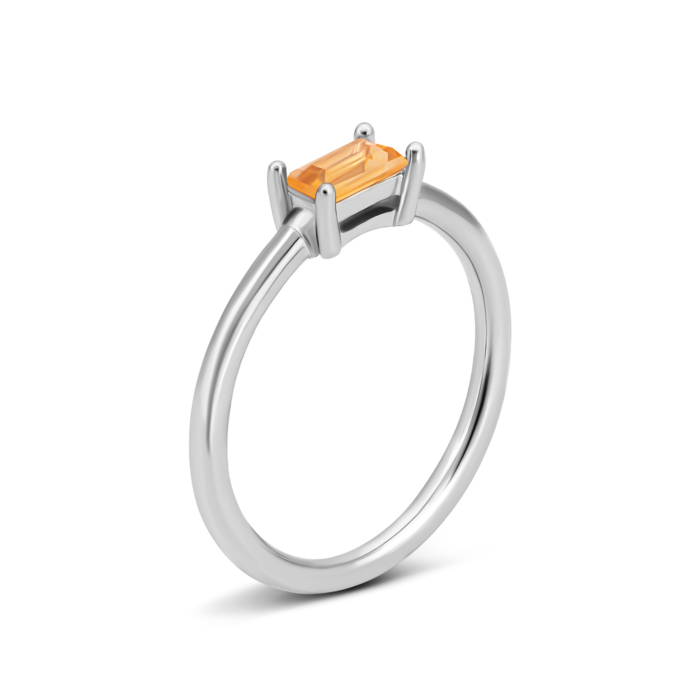 Срібна каблучка з цитрином. Артикул UG5R37745 к цит