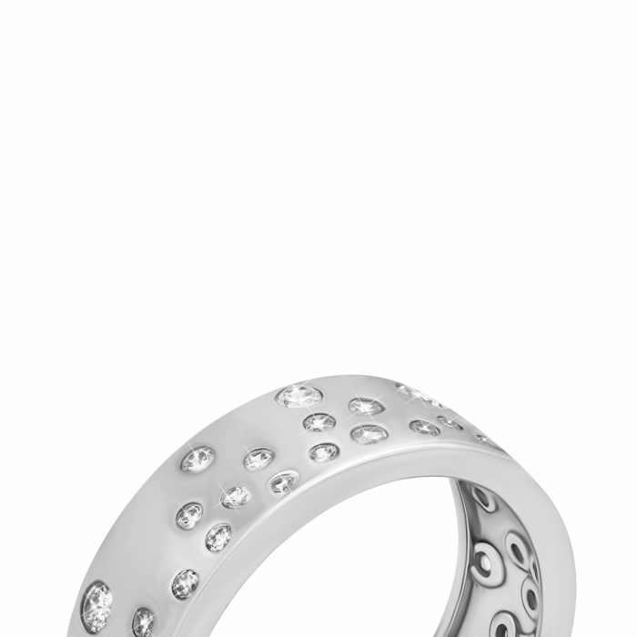 Серебряное кольцо с фианитами. Артикул UG5R37798-W